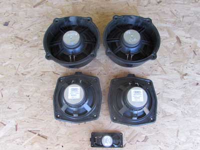Audi TT Mk2 8J OEM Speaker Set 5 Speakers 8J0035411 2008 2009 2010 2011 2012 2013 2014 20153